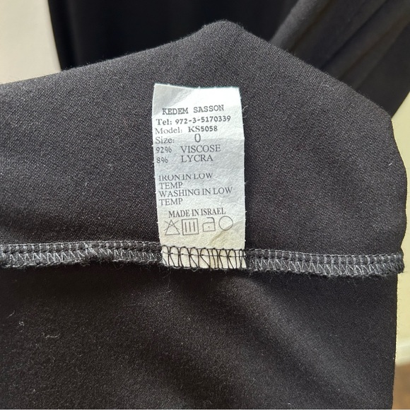 Kedem Sasson ~new ~ Hi Lo Black Tunic A-Line Tank in size 0 (US up to size 10) - Picture 7 of 9